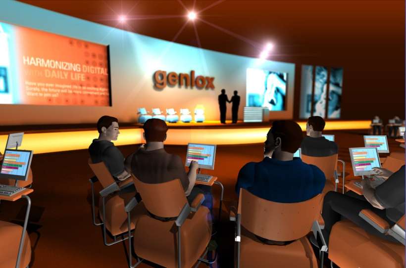 artist impression of young audience sitting in genlox pods