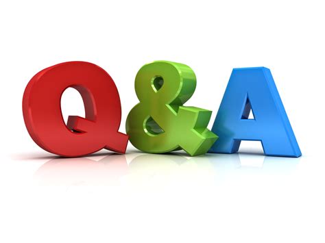 Q & A in 3D letters